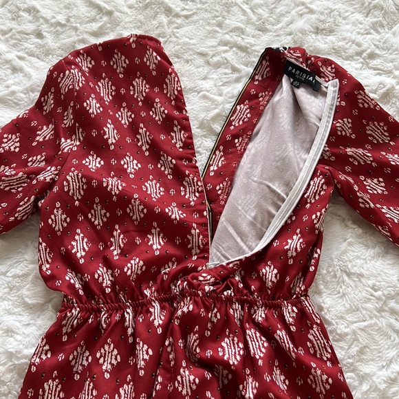 Parisian Petite Border Print Romper with Tie Waist US Size 4P - Picture 6 of 6